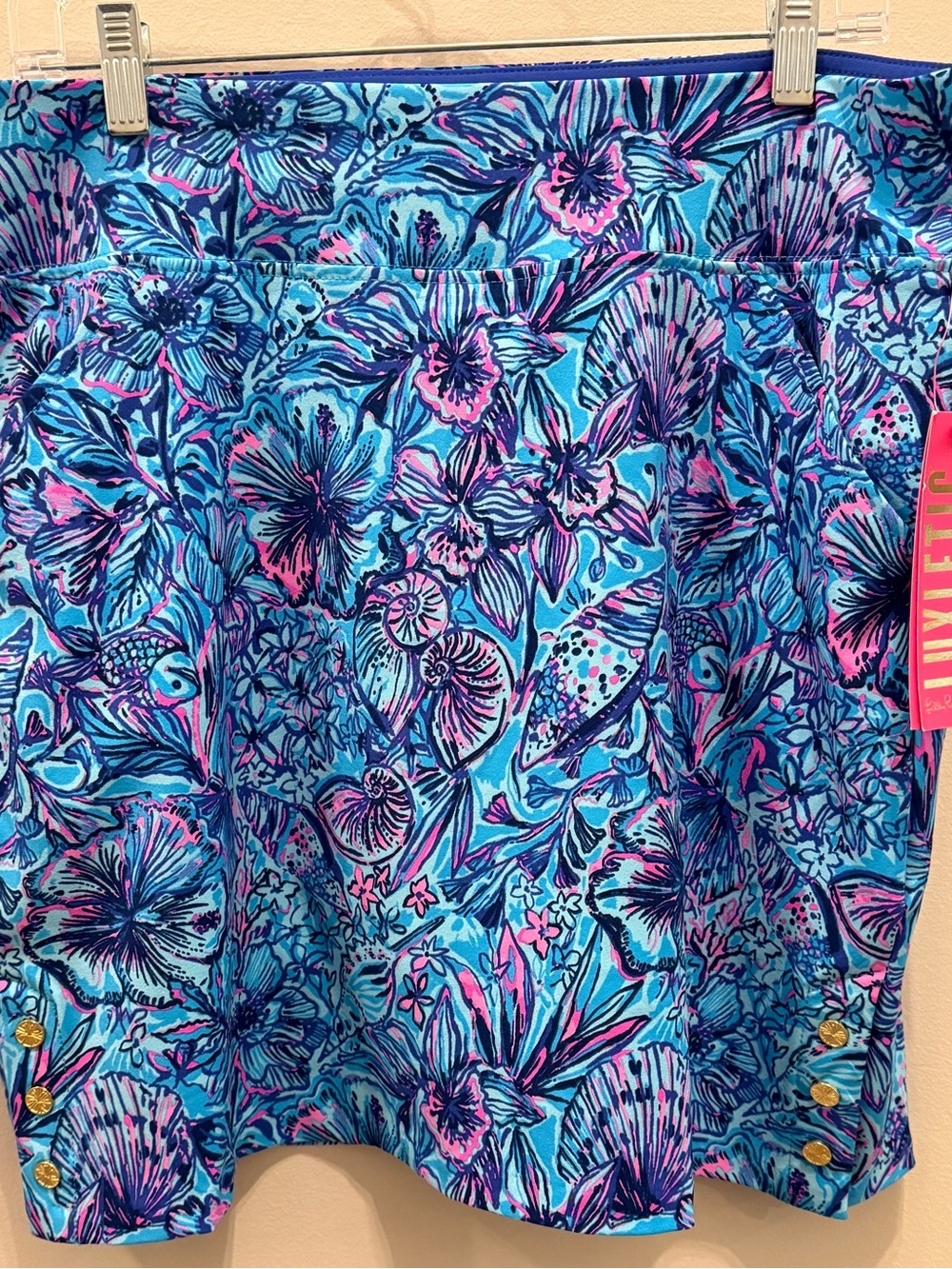 Lilly Pulitzer “Seashells N Bells” Floral print skirt